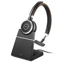MX00115175 EVOLVE 65 MS Mono Wireless Bluetooth Professional Headset w/ Noise-Cancelling Microphone, Charging Stand, Black 