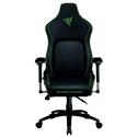 MX00115198 Iskur Gaming Chair with Built-in Lumbar Support , Black w/ Green