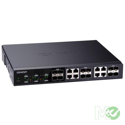 MX00115345 QSW-1208-8C 12-Port Unmanaged Switch w/ 10GbE SFP+ Combo Ports