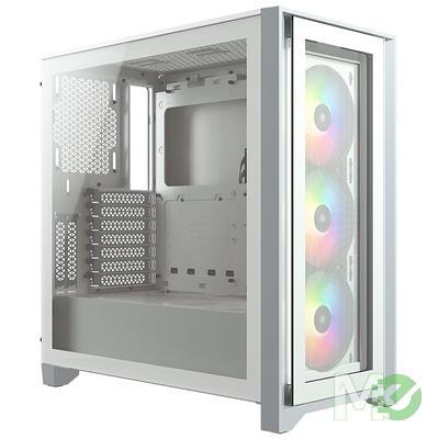 MX00115534 iCUE 4000X RGB Tempered Glass Mid Tower ATX Case, White 