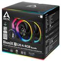 MX00115656 BioniX P120 A-RGB 120mm Case Fan Bundle, 3-Pack w/ A-RGB Controller 