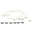 MX00116055 1-to-5 ARGB Sleeved 3-Pin Splitter Cable, White, 70cm