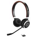 MX00116092 EVOLVE 65 MS Stereo Wireless Bluetooth Professional Headset w/ Noise-Cancelling Microphone, Charging Stand, Black 