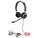 MX00116093 EVOLVE 40 MS Stereo Professional Headset w/ Noise-Cancelling Microphone, Black 