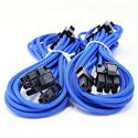 MX00116194 Premium Sleeved 8-Pin (6+2) PCI-E GPU Power Extension Cable, Blue, 1.5ft