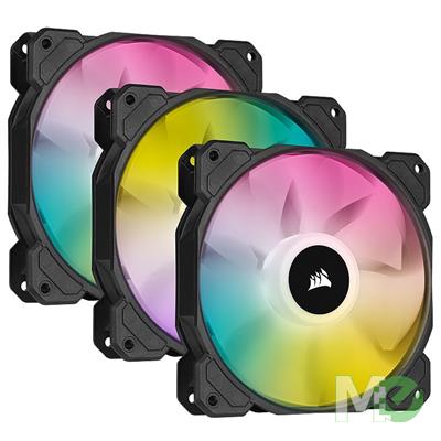 MX00116374 iCUE SP120 RGB ELITE Performance 120mm PWM Cooling Fan w/ Lighting Node CORE, 3-Pack 