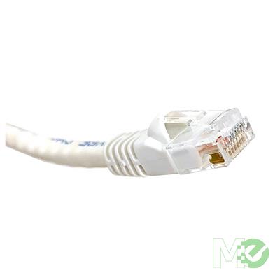 MX00116424 Molded Snagless Cat 6 RJ45 UTP Networking Patch Cable, White, 100ft 