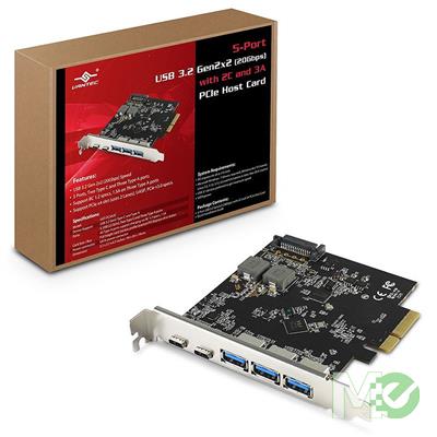 MX00116980 5-Port USB 3.2 Gen2 PCIe Card w/ 2x USB Type-C ports, 3x USB Type-A ports