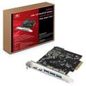 MX00116980 5-Port USB 3.2 Gen2 PCIe Card w/ 2x USB Type-C ports, 3x USB Type-A ports