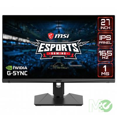 MX00117206 Optix MAG274R2 27in 16:9 IPS Flat Gaming Monitor, 165Hz 1ms, 1080P Full HD, Height Adjustable, NVIDIA G-Sync Compatible, RGB