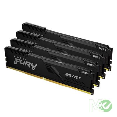 MX00117517 FURY Beast 128GB DDR4 3600MHz CL18 Quad Channel Kit (4 x 32GB), Black