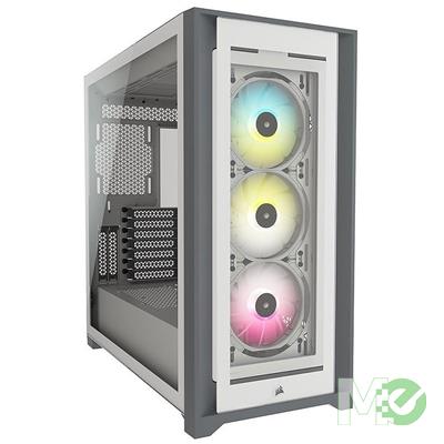 MX00117702 iCUE 5000X RGB Tempered Glass Mid-Tower ATX PC Smart Case, White