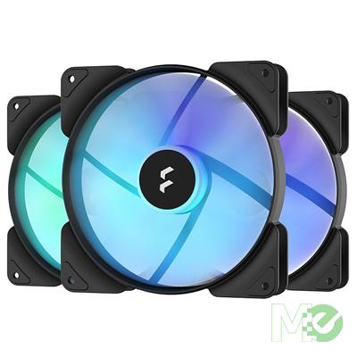 MX00117795 Aspect 14 RGB PWM 140mm Case Fan, Black, 3-Pack 