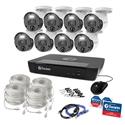 MX00117894 Master Series 8 Cameras 8 Channel 4K HD NVR Security System w/ 2TB Hard Drive 