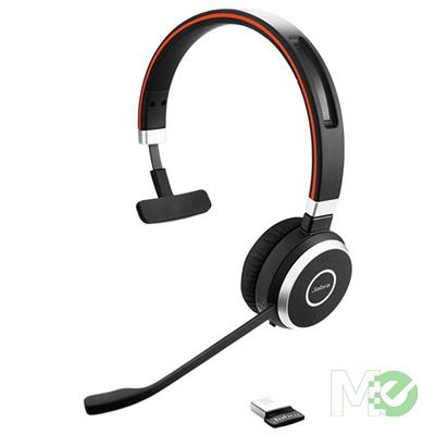 MX00117942 EVOLVE 65 MS Mono Wireless Bluetooth Professional Headset w/ Noise-Cancelling Microphone, Black 