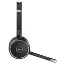 MX00117944 EVOLVE 75 MS Stereo Wireless Bluetooth Professional Headset w/ Noise-Cancelling Microphone, Charging Stand, Black 