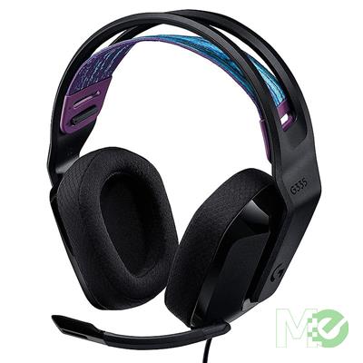 MX00118293 G335 Gaming Headset w/ Microphone, Black