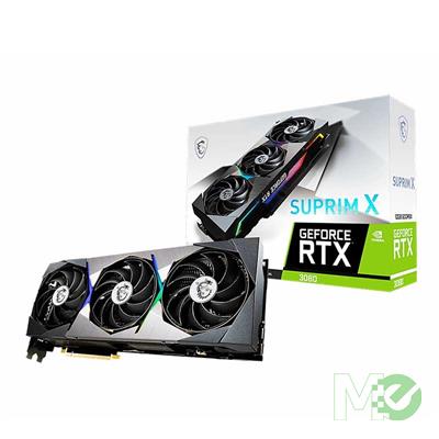 MX00118341 GeForce RTX 3080 SUPRIM X LHR 10GB PCI-E w/ HDMI, Triple DP