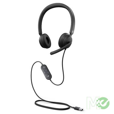 MX00118402 Modern USB Headset w/ Microphone, Black