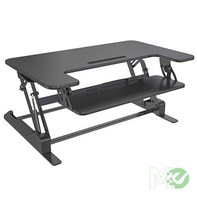 MX00118527 Sit and Stand Desk w/ Keyboard Tray, Black