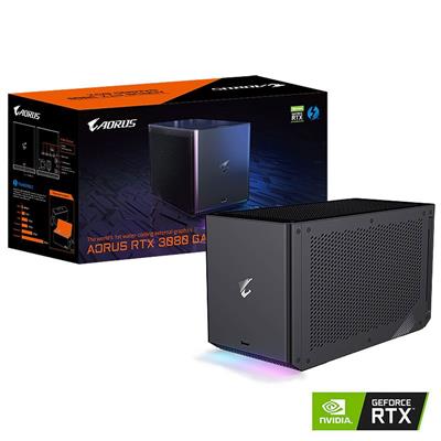MX00118948 AORUS GeForce RTX 3080 10GB Gaming Box (Rev. 2) w/ Thunderbolt 3, HDMI, DisplayPort, 550W Power Supply