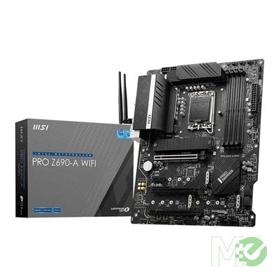 MX00119192 PRO Z690-A WIFI w/ DDR5-6400 (OC), 7.1 Audio, Quad M.2, 2.5Gb LAN, Wi-Fi 6E, BT 5.2