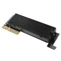 MX00119788 Low Profile M.2 NVMe SSD to PCIe 4.0 Adapter Card w/ Heatsink for 1U 