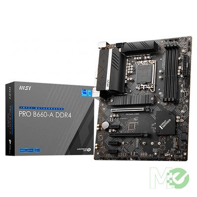 MX00119937 PRO B660-A DDR4 w/ DDR4-3200, 7.1 Audio, Dual M.2, 2.5G LAN, AMD CrossFire 