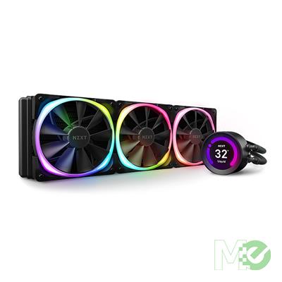 MX00120117 Kraken Z73 RGB 360mm AIO Liquid CPU Cooler, Black w/ 3 x 120mm Aer RGB Fans