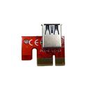 MX00120143 PCIe 4-Pin 16x to 1x Powered Riser Adapter Card, Red
