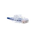 MX00120147 Cat 6a Ultra Slim Ethernet Patch Cable, Blue, 1ft