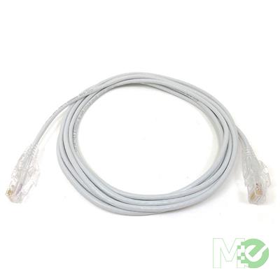 MX00120175 Cat 6a Ultra Slim Ethernet Patch Cable, White, 3ft