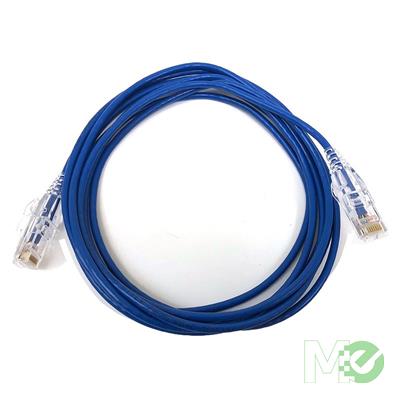 MX00120176 Cat 6a Ultra Slim Ethernet Patch Cable, Blue, 7ft