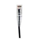 MX00120177 Cat 6a Ultra Slim Ethernet Patch Cable, Black, 7ft
