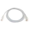 MX00120178 Cat 6a Ultra Slim Ethernet Patch Cable, White, 7ft 