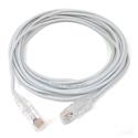 MX00120182 Cat 6a Ultra Slim Ethernet Patch Cable, White, 15ft