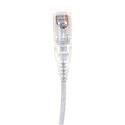 MX00120216 Cat 6a Ultra Slim Ethernet Patch Cable, White, 1ft 
