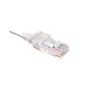 MX00120216 Cat 6a Ultra Slim Ethernet Patch Cable, White, 1ft 