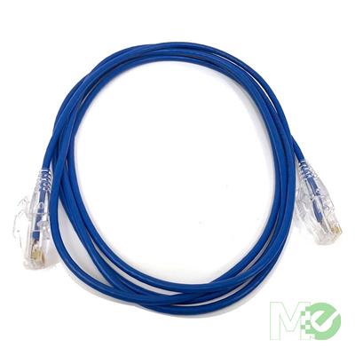 MX00120217 Cat 6a Ultra Slim Ethernet Patch Cable, Blue, 3ft