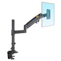 MX00120691 H100-B Stand for Single Monitors up to 35 inches w/ Pan, Tilt & Height Adjustments, Black