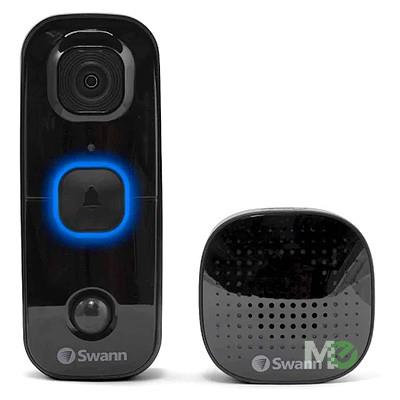 MX00121033 SwannBuddy 1080P Full HD Wi-Fi Video Doorbell w/ Indoor Chime Speaker
