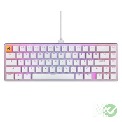 MX00121074 GMMK2 RGB Modular Gaming Keyboard w/ Glorious Fox Switches, TKL 65%, White