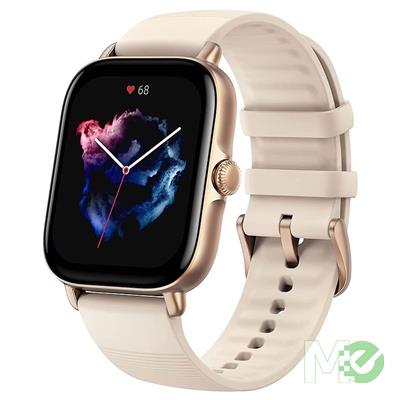 MX00121137 GTS 3, 1.75in UHD AMOLED Touch, 5 ATM, 12-Day Battery, Blood, Heartrate & Sleep Monitor, Fitness Tracker Smart Watch, White