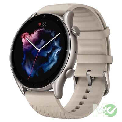 MX00121139 GTR 3, 1.39in AMOLED Touch, 5 ATM, 21-Day Battery, Blood, Heartrate & Sleep Monitor, Fitness Tracker Smart Watch, Grey