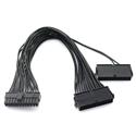 MX00121329 Dual Power Supply 24-Pin Adapter Cable, Black 