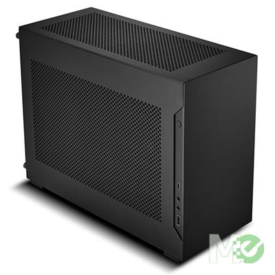 MX00121380 A4-H2O Mini-ITX Computer Case, PCI-E 4.0, Black