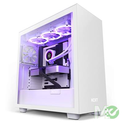 MX00121597 H7 E-ATX Mid Tower Case w/ Tempered Glass, White
