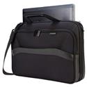 MX00121707 Spruce™ EcoSmart® 16 inch Toploading Briefcase w/ 3 Zippered Compartments, 100% Recycled PET Polyester