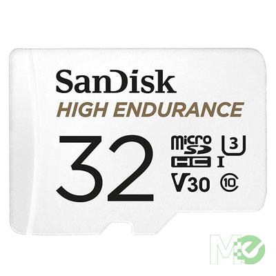 MX00121807 High Endurance microSDHC U3 V30 UHS-I Memory Card w/ Adapter, 32GB 