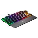 MX00121861 APEX 7 TKL RGB Mechanical Gaming Keyboard w/ SteelSeries QX2 Mechanical Red RGB Key Switches, Magnetic Wrist Rest
